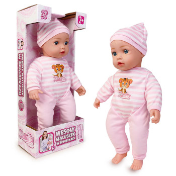 Lalka niemowlak bobas mówiąca płacze,  miękkie ciało 43 cm Natalia