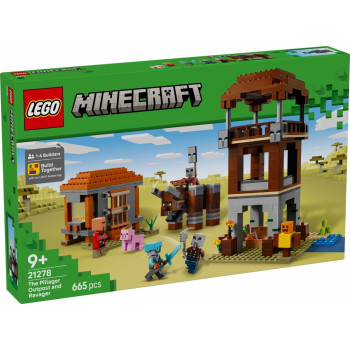 Klocki Lego Minecraft Kryjówka rozbójników i dewastatorów 21278 +9 lat