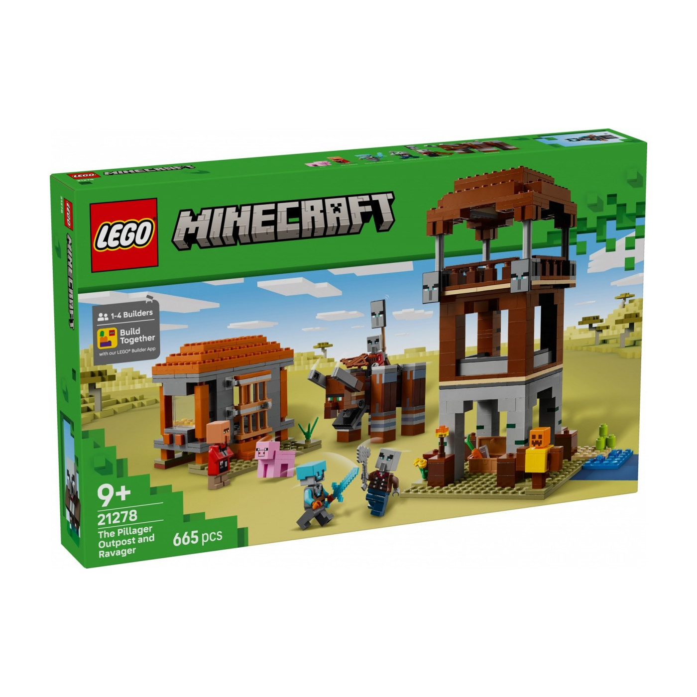 Klocki Lego Minecraft Kryjówka rozbójników i dewastatorów 21278 +9 lat