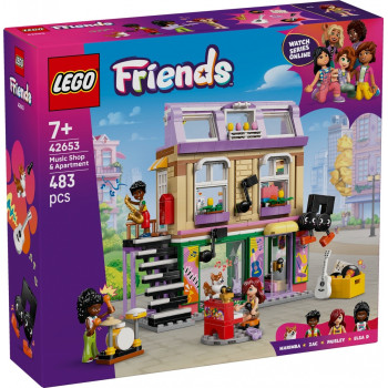Klocki Lego Friends Sklep muzyczny i mieszkanie 42653 +7 lat