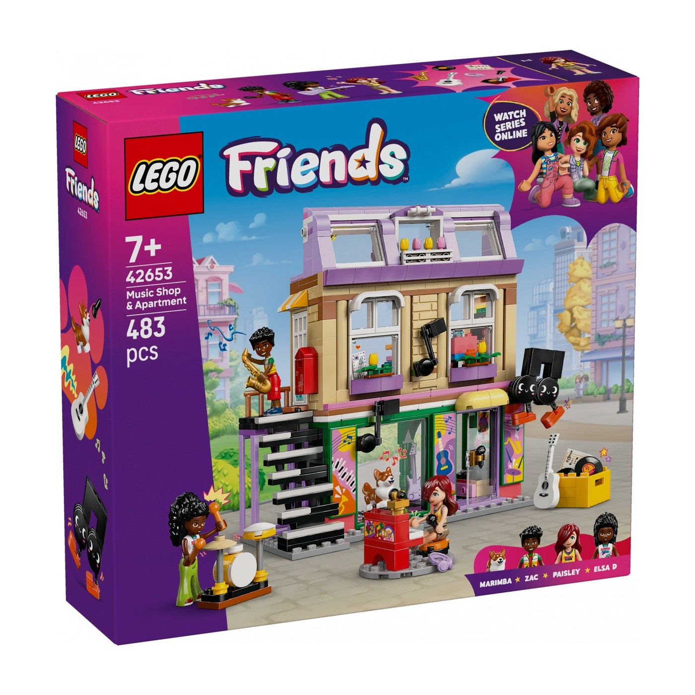 Klocki Lego Friends Sklep muzyczny i mieszkanie 42653 +7 lat
