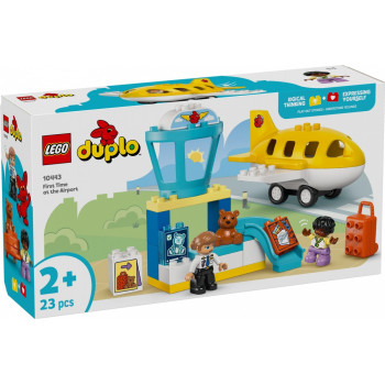 Klocki LEGO DUPLO 10443 Pierwszy raz: Na lotnisku +2 lata