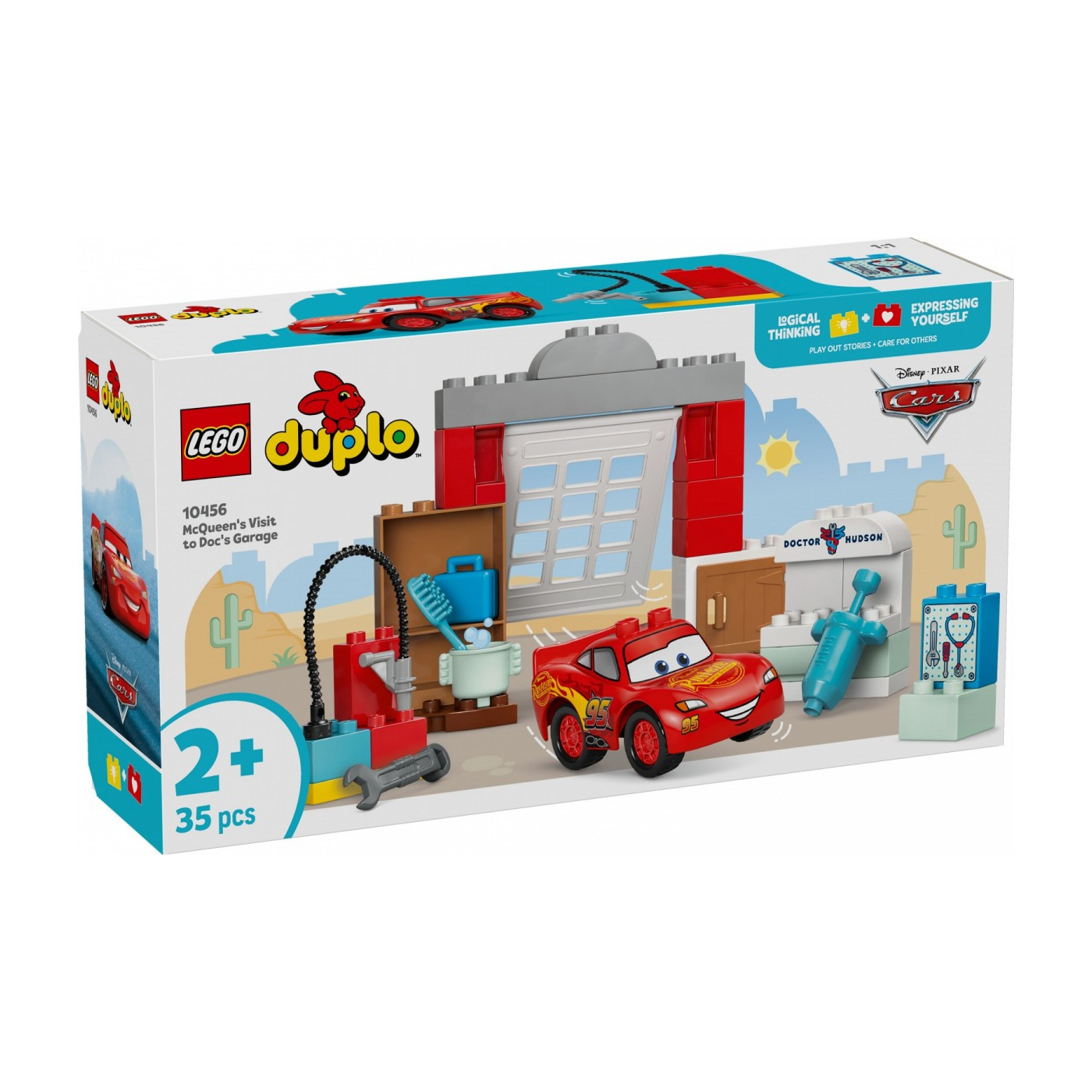 Klocki Lego DUPLO Disney 10456 Wizyta McQueena w warsztacie Wójta