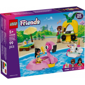 Klocki Lego Friends 42658 Impreza na basenie z jednorożcem +5 lat