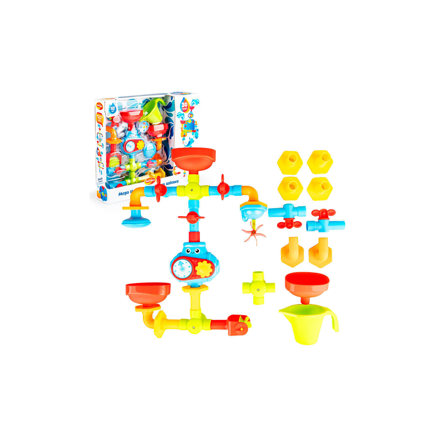 Wodny hydraulik wodna zabawka dla dziecka do kąpieli w wannie Dumel 12m+