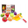 Zestaw warzyw, owoców na rzep z akcesoriami deska nożyk 10 el.