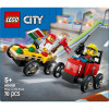 Klocki LEGO City 60458 Zestaw wyścigówek: pizza kontra wóz strażacki