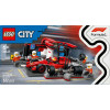 Klocki LEGO City 60443 F1 Pit stop i mechanicy z bolidem Ferrari