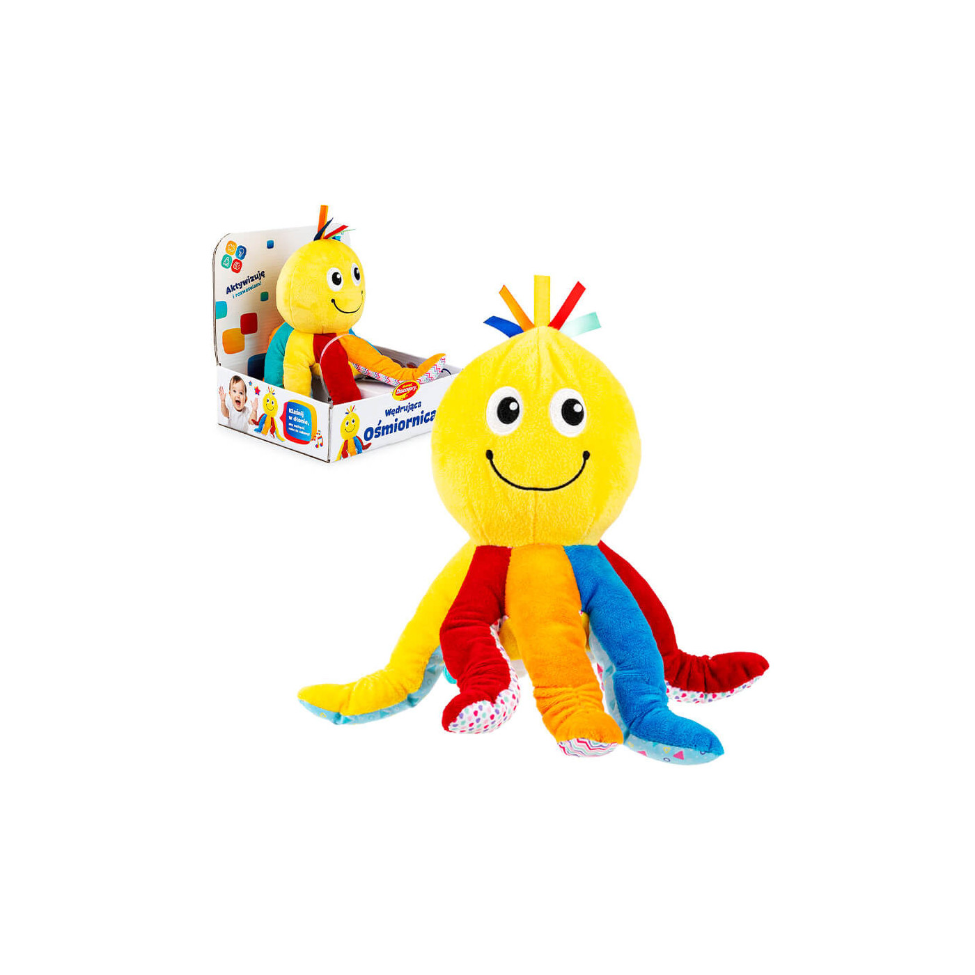 Wędrująca Ośmiornica Dumel  Zabawka mówiąca po polsku do raczkowania