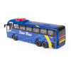 Autobus zabawka z napędem frykcyjnym i dźwięk i światło - otwierane drzwi | Niebieski