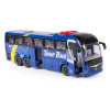 Autobus zabawka z napędem frykcyjnym i dźwięk i światło - otwierane drzwi | Niebieski