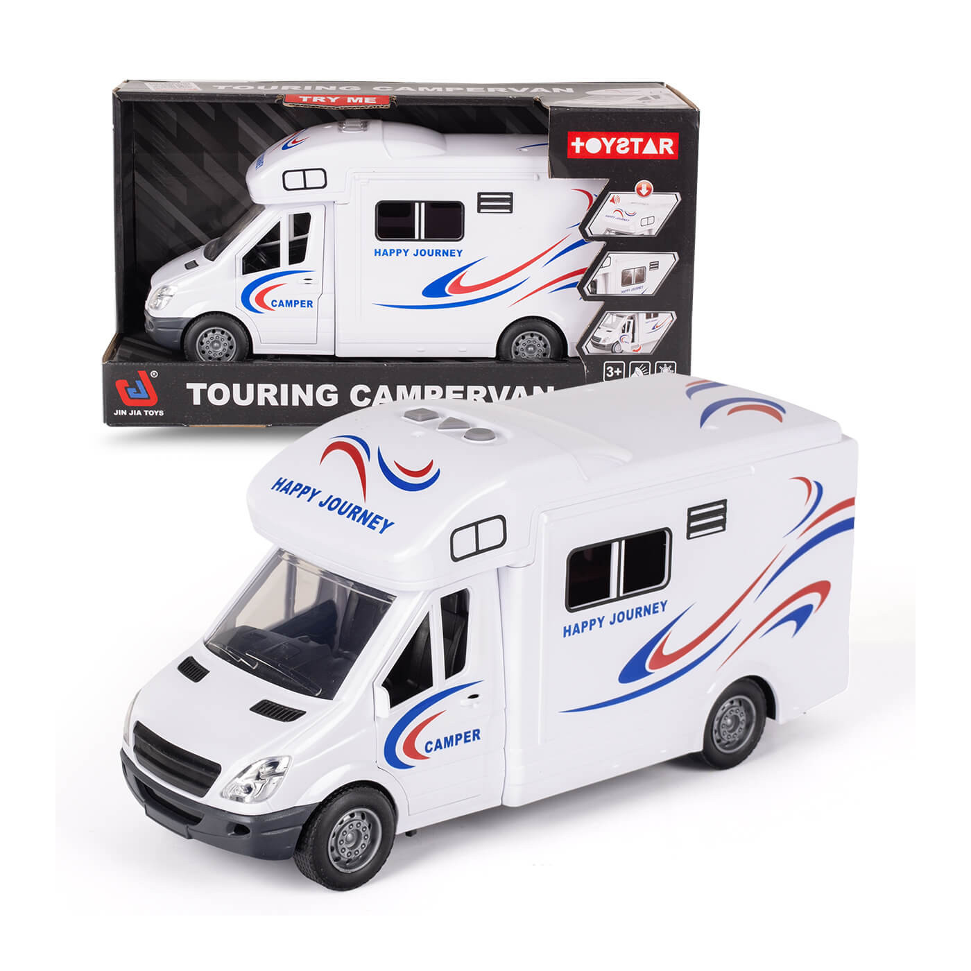 Zabawkowy Kamper samochód, auto zabawka, światła i dźwięk