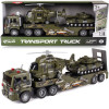 Zestaw wojskowy Tir laweta z helikopterem i samochodem – zestaw pojazdów dla chłopca 3+