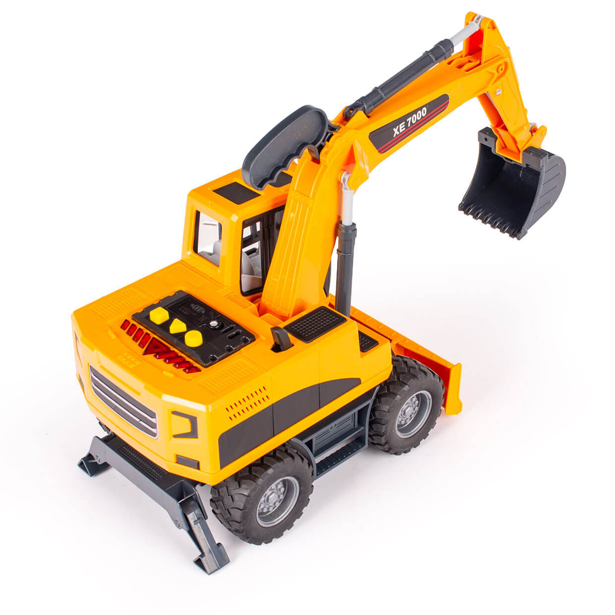 Koparka zabawka z ruchomymi elementami