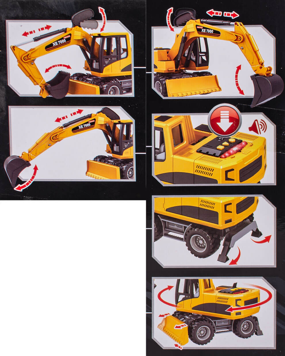 Koparka zabawka na baterie