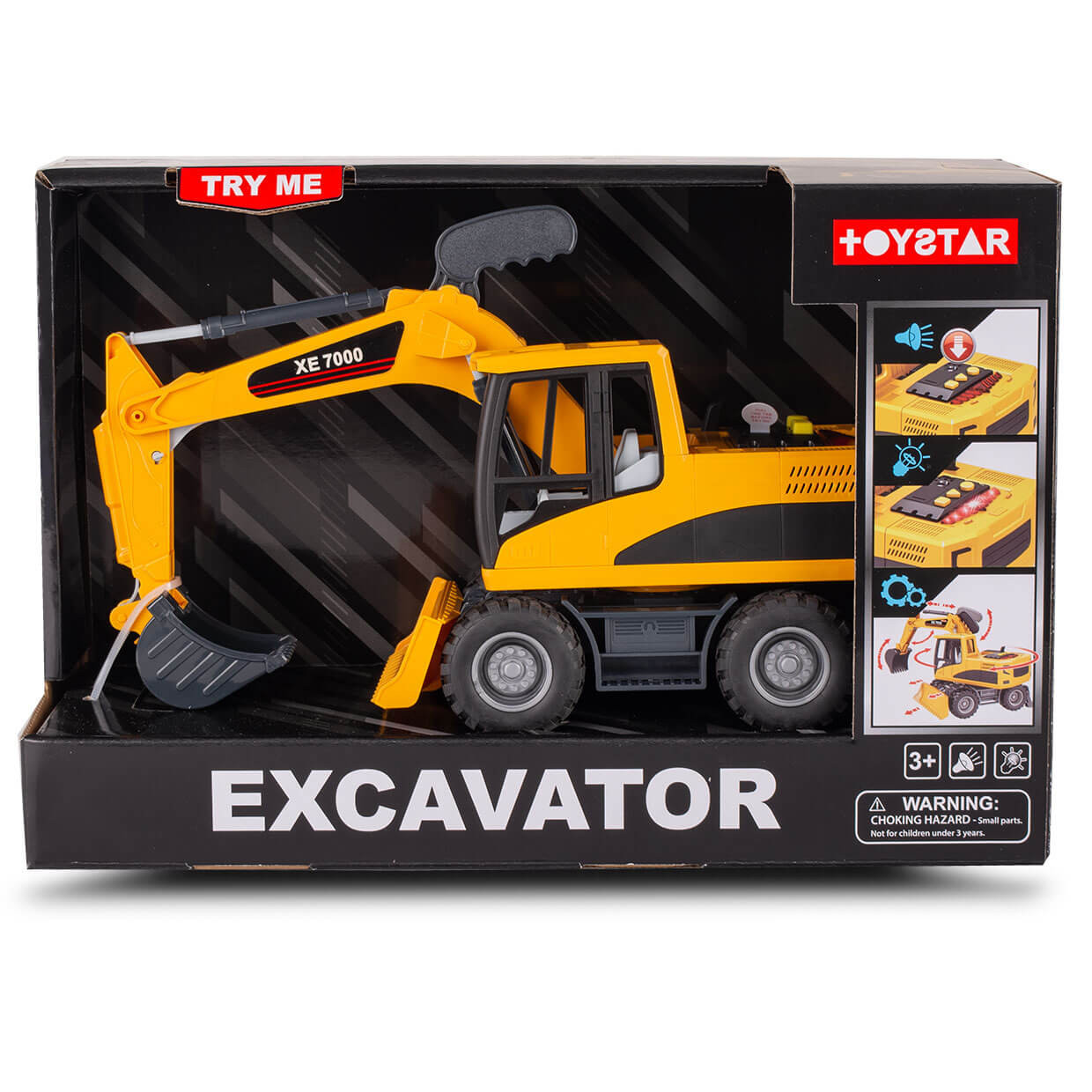 Koparka dla dziecka zabawka z ruchomymi elementami