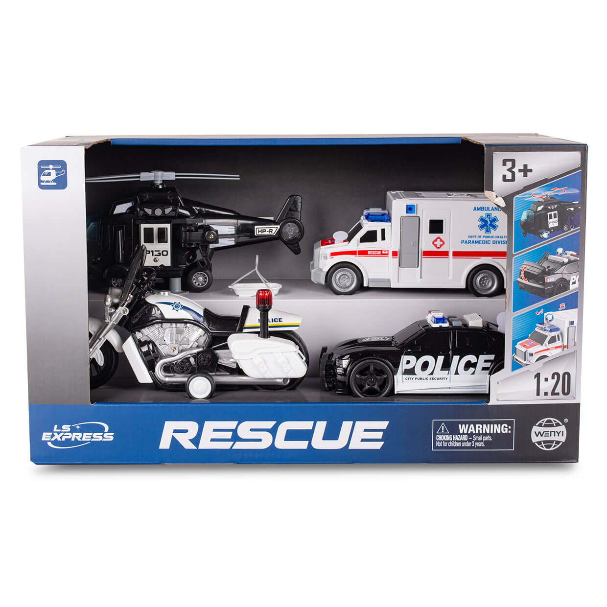 Zestaw pojazdów ratunkowych dla dziecka 