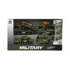 Zestaw wojskowy XXL z autami wojskowymi, czołg, helikopter Armia
