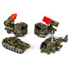 Zestaw wojskowy Pojazdy wojskowe czołg, helikopter ciężarówki 4 el. interaktywne