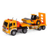 Tir laweta budowlana z walcem z efektami świetlnymi i dźwiękowymi 1:16 – ruchomy, gumowe koła