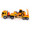 Tir laweta budowlana z walcem z efektami świetlnymi i dźwiękowymi 1:16 – ruchomy, gumowe koła