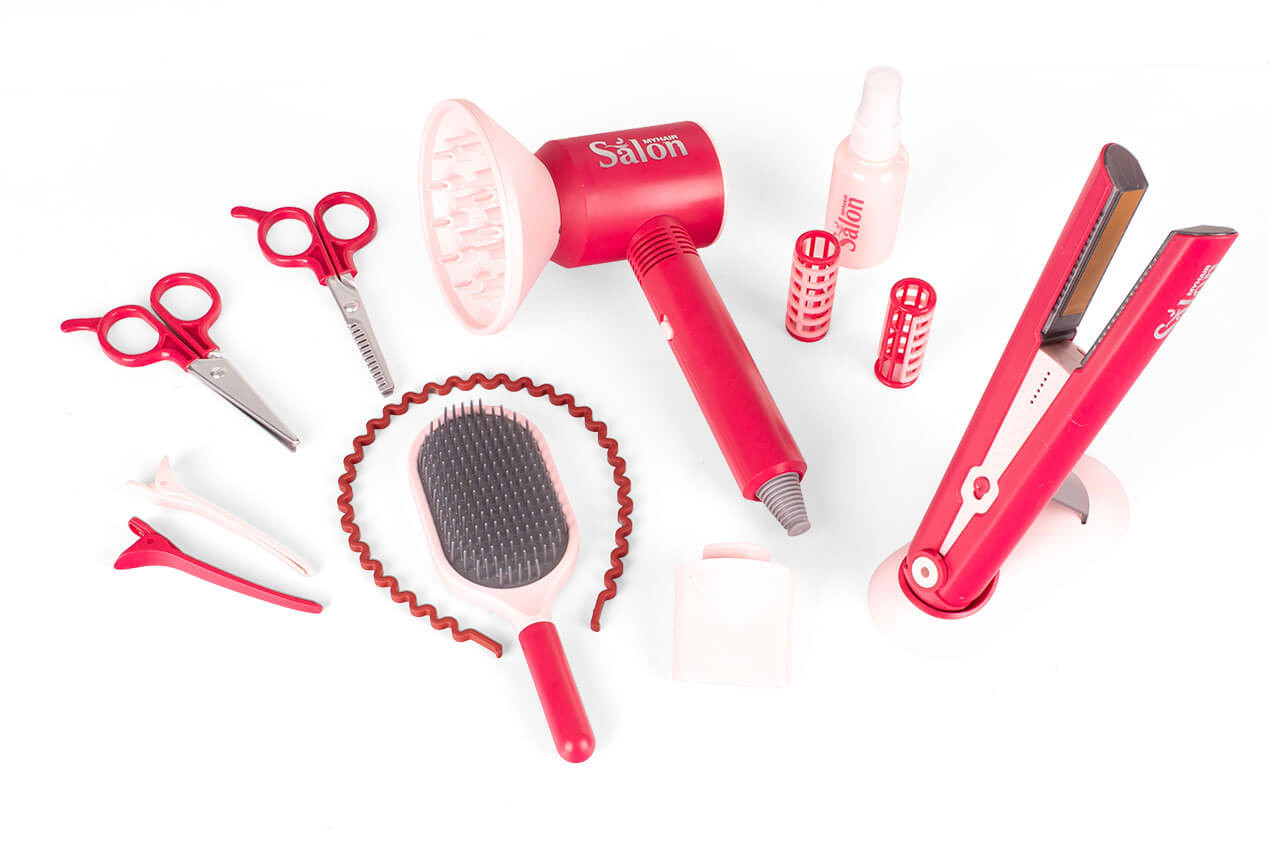 Zabawka dla dziewczynki - zestaw fryzjerski prostownica