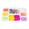 Piasek kinetyczny, magiczna masa plastyczna zestaw z foremkami 900g, 6 kolorów