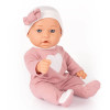 Lalka bobasek 28 cm z nosidełkiem, kocykiem i smoczkiem - zestaw dla dziewczynki