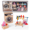 Pralka z dźwiękiem i światłem + żelazko, deska i akcesoria do prania i prasowania