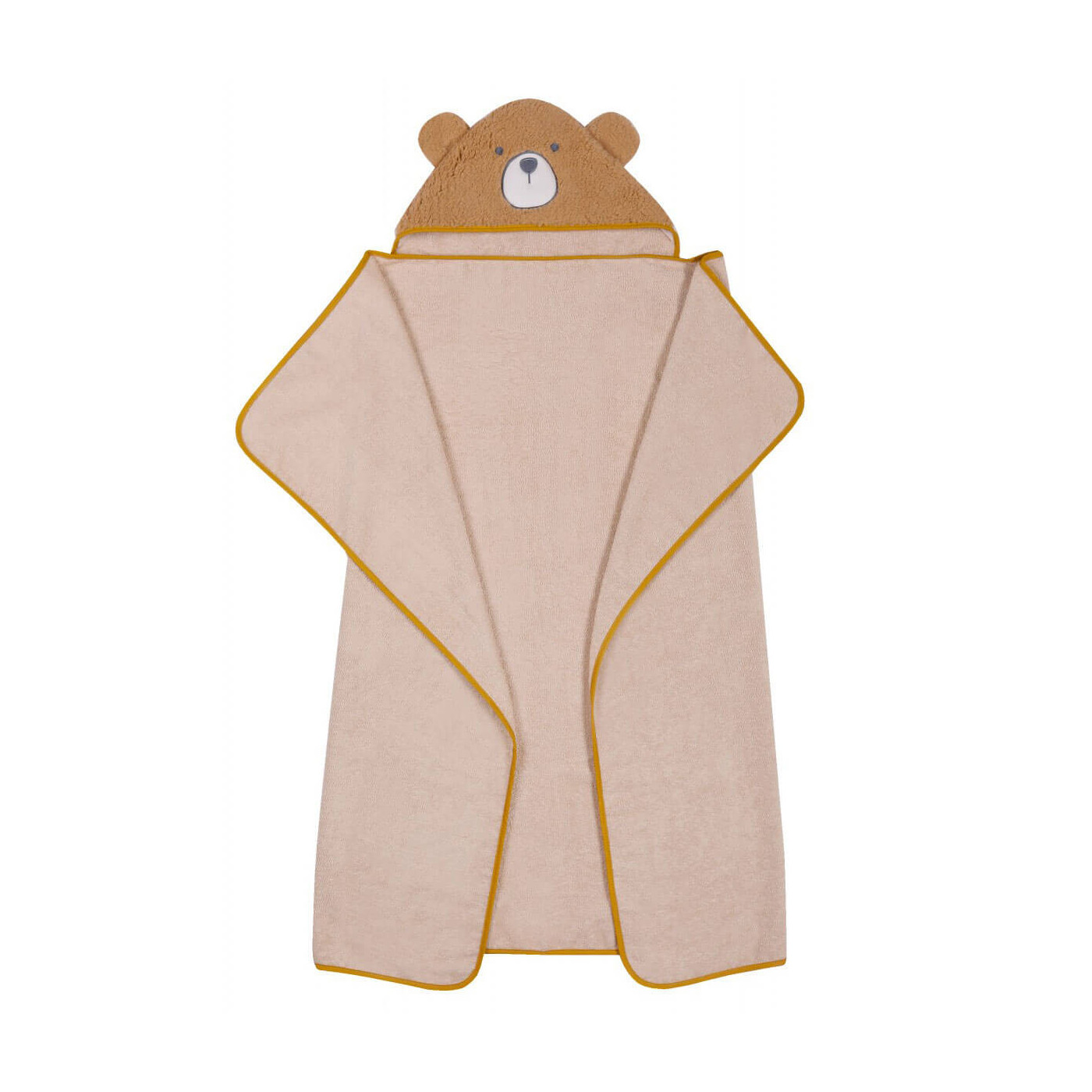 Ręcznik 120x100 cm Okrycie kąpielowe 100% bawełna Brązowy Miś