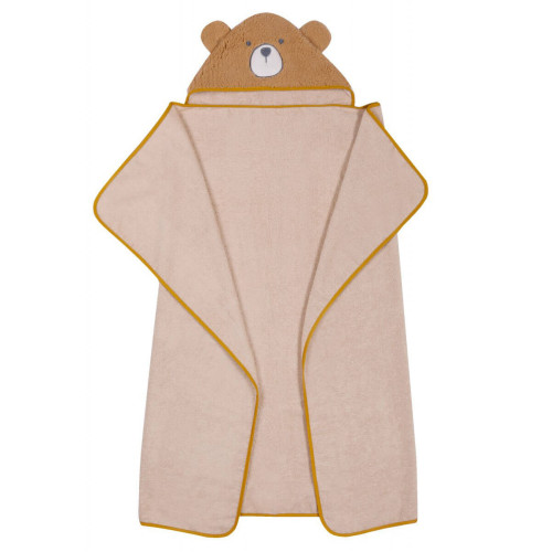 Ręcznik 120x100 cm Okrycie kąpielowe 100% bawełna Brązowy Miś