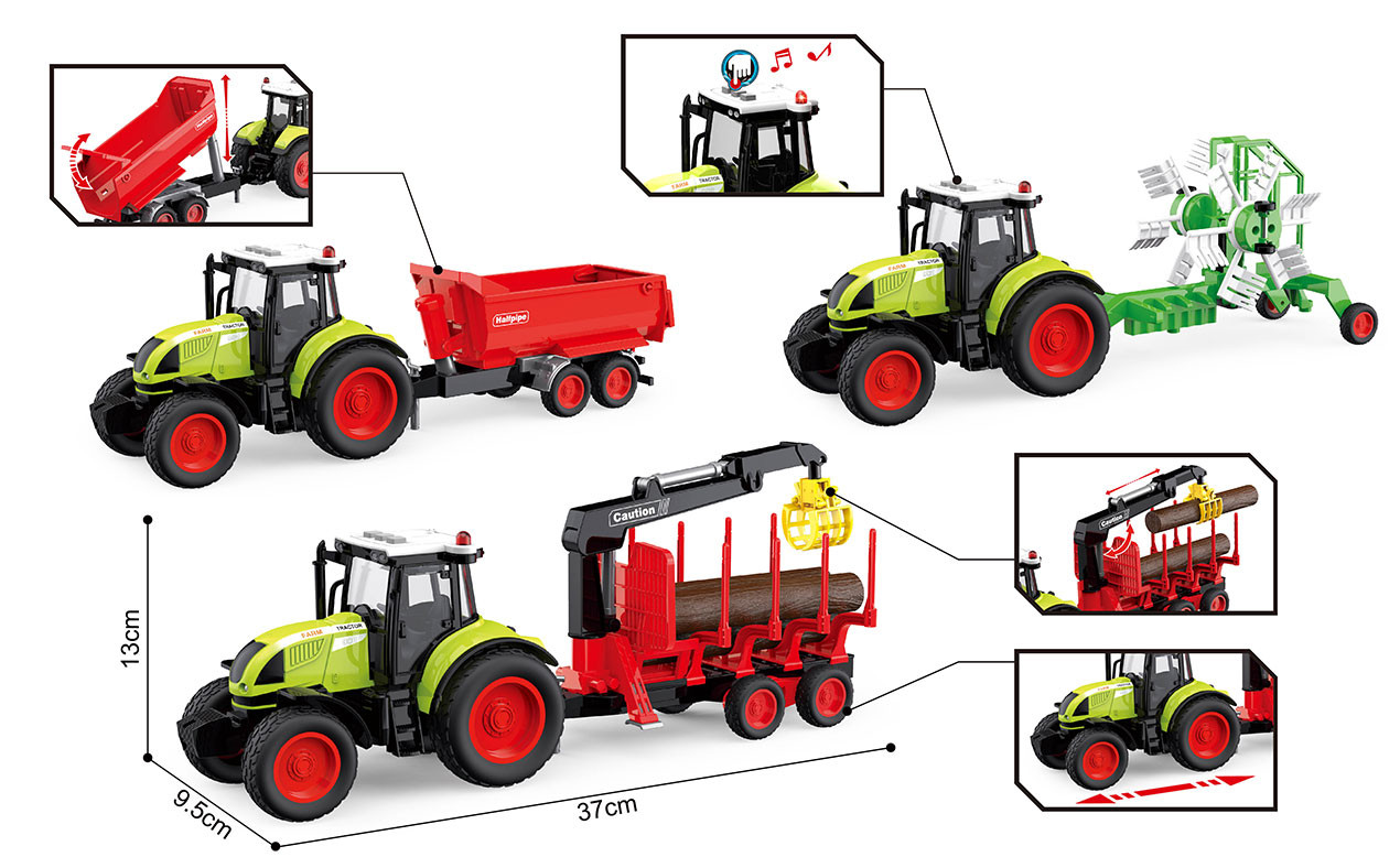 Zestaw farmer rolnik traktory dla dziecka