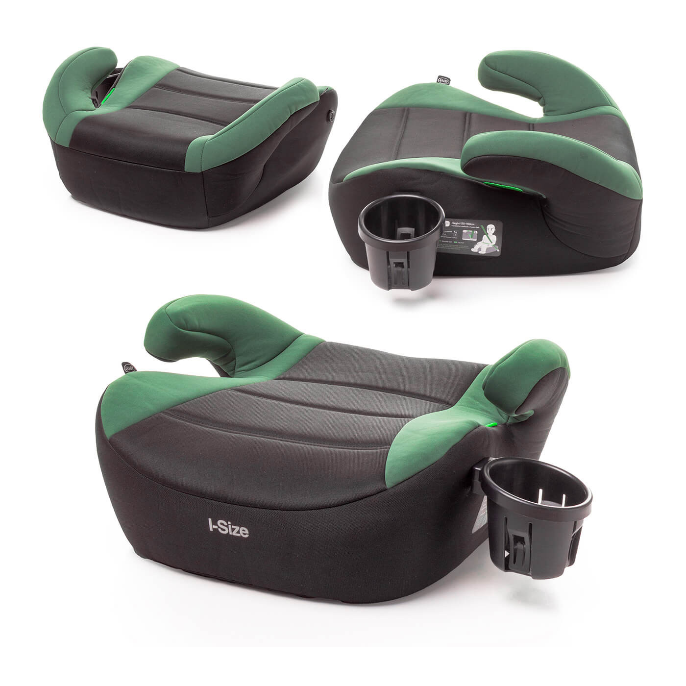 Podkładka samochodowa fotelik BOOST CUP I-Size 4 Baby 125-150cm Dark Green