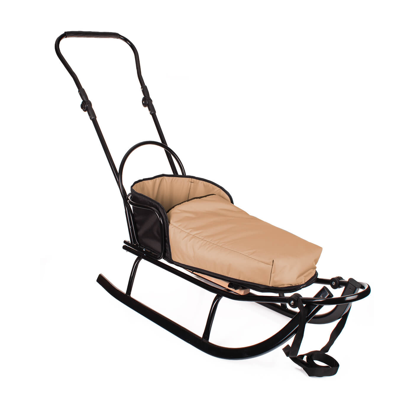 Sanki z pchaczem i Śpiworkiem dla dzieci metalowe sanki SOLO GT DUŻE