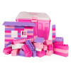 Klocki Hemar K2 w kuferku Różowy - 280 el. Duży kuferek klocków konstrukcyjnych 2+ dla dziewczynki