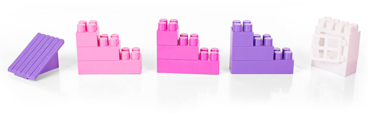 Klocki Hemar dla dziecka k2 różowe