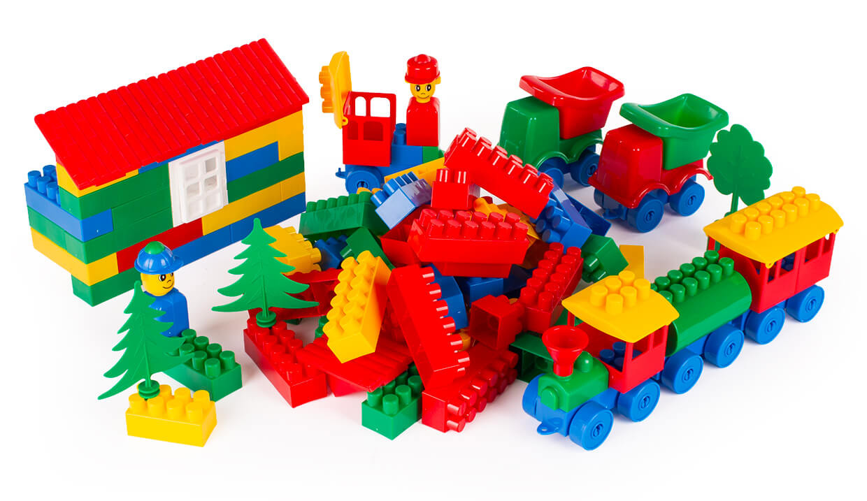 Klocki, zestaw duży