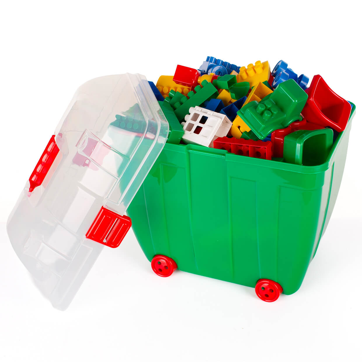 Kuferek z klockami k2 zielony duży