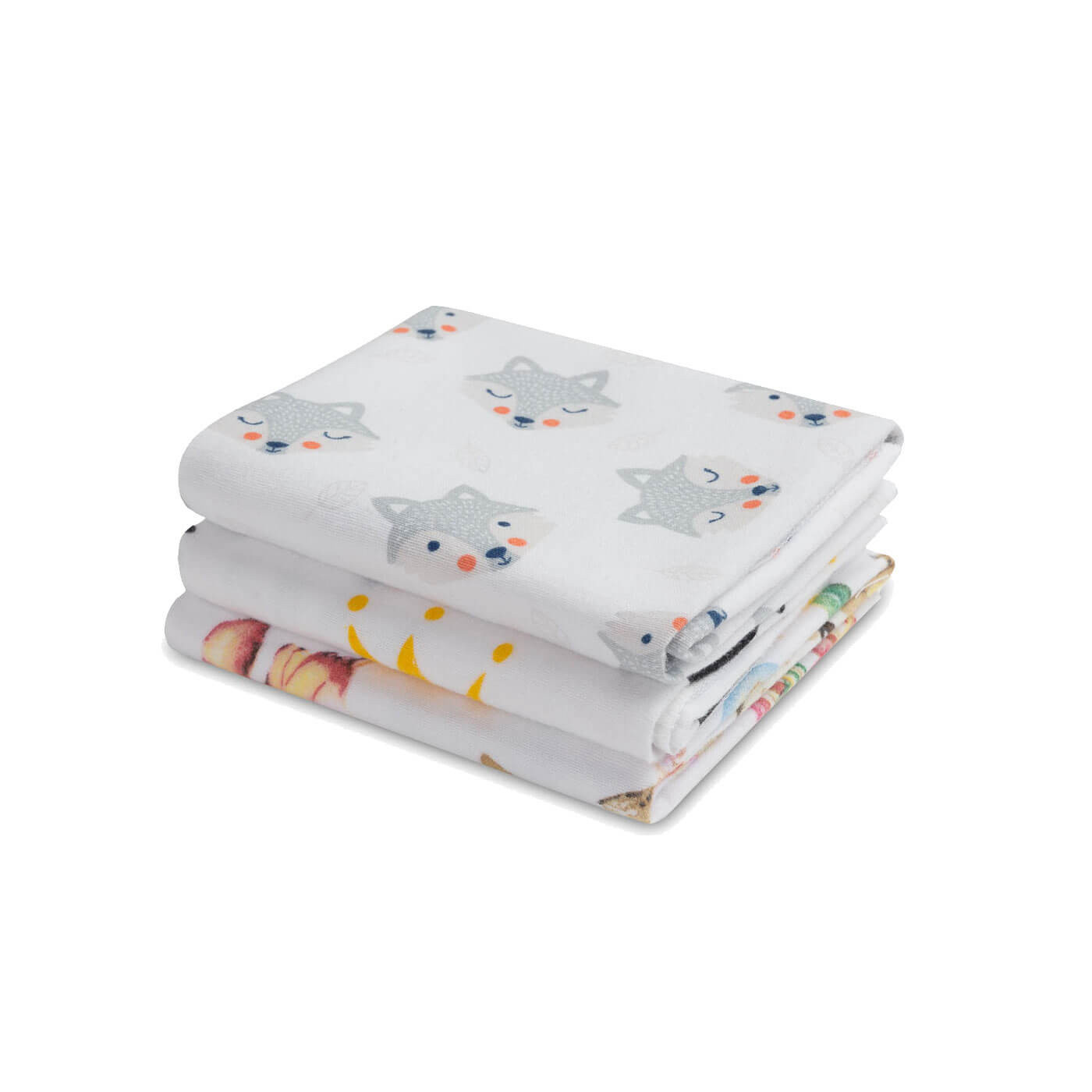 Ceratopieluszki Flanelowe 50x60 cm (3 szt.) – wielorazowe podkłady do przewijania niemowląt