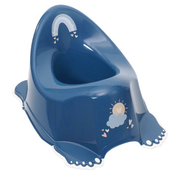 Nocnik antypoślizgowy grający z pozytywką Meteo Tęcza Tega | Granatowy