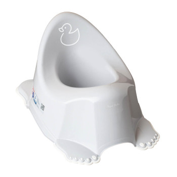 Nocnik antypoślizgowy grający z pozytywką Kaczka Tega | Szary