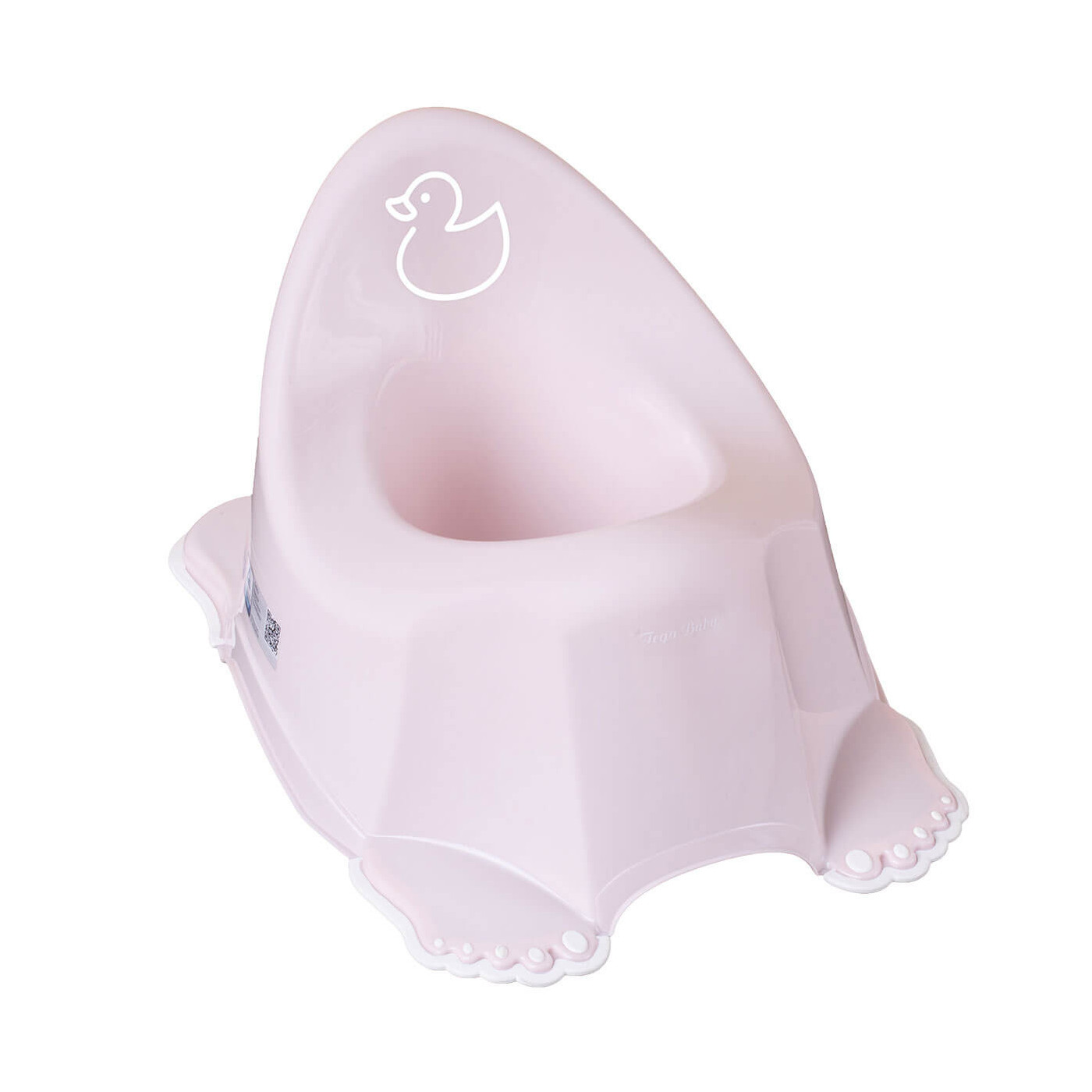 Nocnik antypoślizgowy grający z pozytywką Kaczka Tega | Różowy