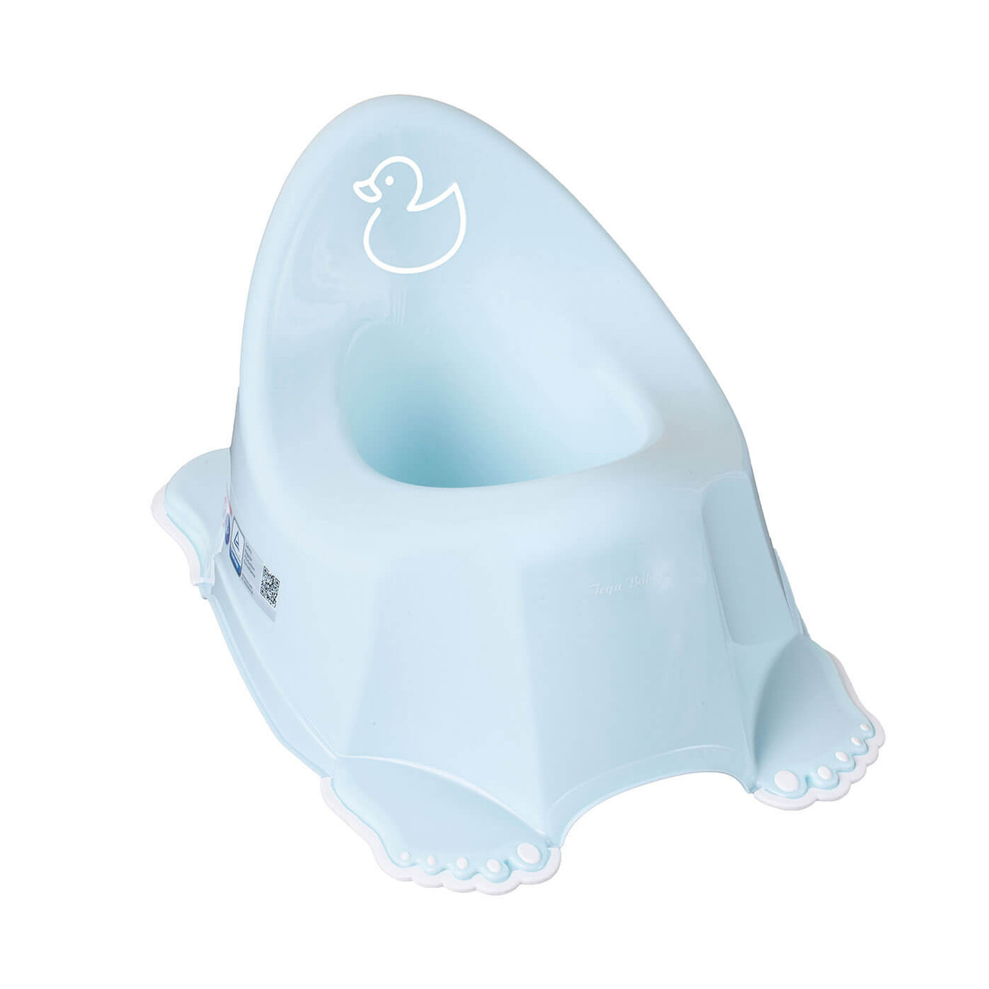 Nocnik antypoślizgowy grający z pozytywką Kaczka Tega | Niebieski