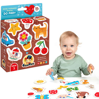 Puzzle do pary CzuCzu 12 m+ – Pierwsze puzzle edukacyjne dla maluszka od roku