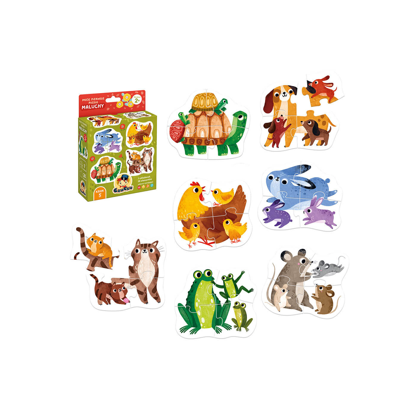 Puzzle Maluchy CzuCzu – Moje Pierwsze puzzle edukacyjne dla maluszka od 2 lat