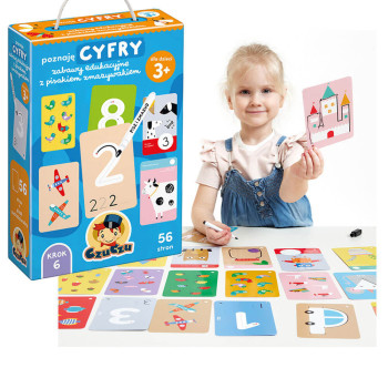 Książeczka edukacyjna Poznaję cyfry – CzuCzu z pisakiem suchościeralnym