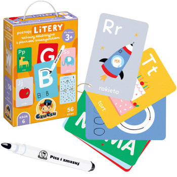 CzuCzu Nauka liter – interaktywna książeczka edukacyjna dla przedszkolaków