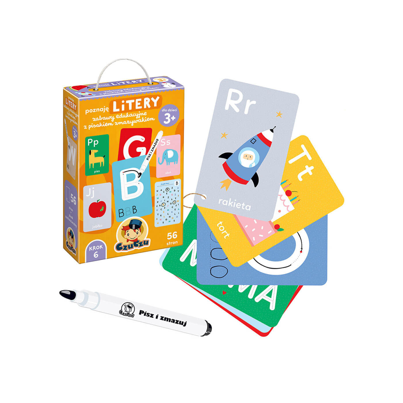 CzuCzu Nauka liter – interaktywna książeczka edukacyjna dla przedszkolaków