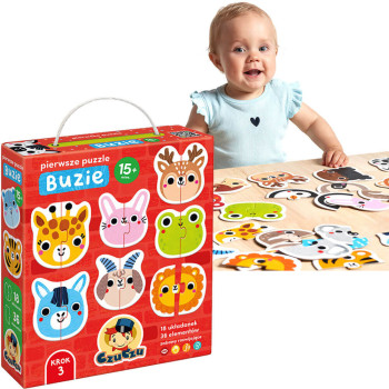 Puzzle Buzie CzuCzu – emocje i mimika dla najmłodszych od 15 m-cy