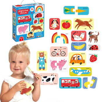 CzuCzu Pierwsze słowa – dwuelementowe puzzle edukacyjne 15m+